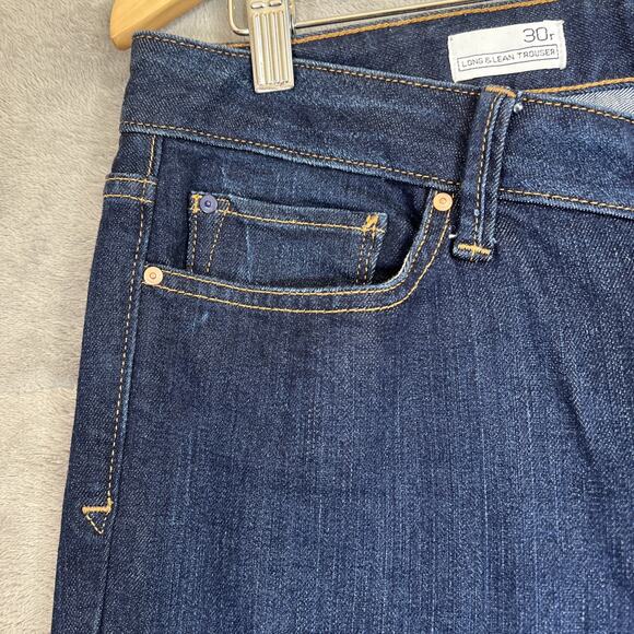 Gap 1969 Jeans Womens 30R Long & Lean Denim Trousers Blue Bootcut Casual Cowgirl - Picture 4 of 14